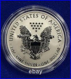 2012 2 Pc. Silver Eagle Set Cert Box White Reverse Proof And Proof American Eagl