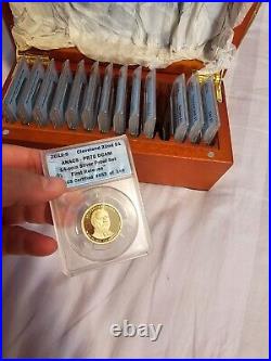 2012 ANACS PR70 DCAM 14 Coin Silver Proof First Release Set in Box #053 of 149