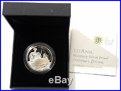 2012 Alderney Titanic Royal Mint Silver Proof £5 Five Pound Crown Coin Box Cert