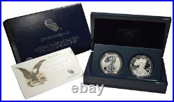 2012 American Eagle San Francisco Two Coin Silver Proof Set Original Box and COA