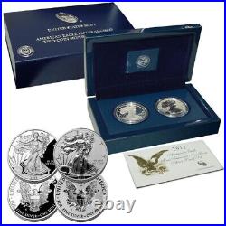 2012 American Eagle San Francisco Two Coin Silver Proof Set Original Box and COA