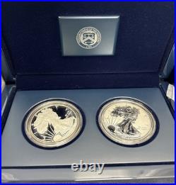 2012 American Eagle San Francisco Two Coin Silver Proof Set With Box