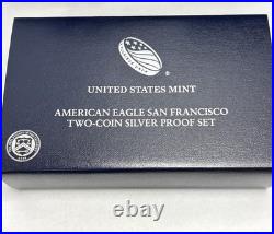 2012 American Eagle San Francisco Two Coin Silver Proof Set With Box