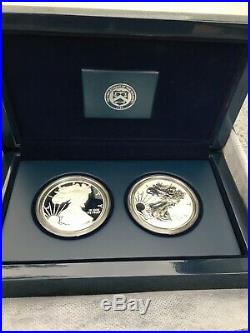2012 American Eagle San Francisco Two Coin Silver Proof Set With Box & CoA