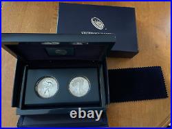 2012 American Eagle San Francisco Two-Coin Silver Proof Set in box NO COA