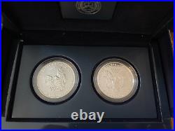 2012 American Eagle San Francisco Two-Coin Silver Proof Set in box NO COA