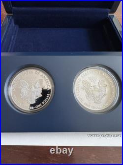 2012 American Eagle San Francisco Two-Coin Silver Proof Set with Box & OGP