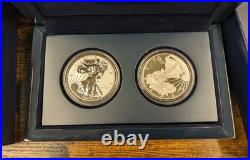 2012 American Silver Eagle San Francisco 2-coin Proof Set In Box With COA