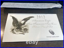 2012 American Silver Eagle San Francisco 2-coin Proof Set In Origin Box With COA 2012 American Silver Eagle San Francisco 2-coin Proof Set In Origin Box With COA