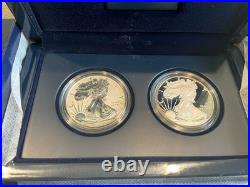 2012 American Silver Eagle San Francisco 2-coin Proof Set In Origin Box With COA