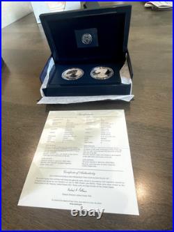 2012 American Silver Eagle San Francisco 2-coin Proof Set In Origin Box With COA