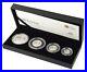 2012 Britannia. 999 Fine Silver Proof Four Coin Royal Mint Collection Box & COA