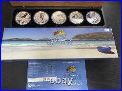 2012 Discover AUSTRALIA $1 SET 5 x 1oz. 999 PROOF Silver with Box & COA