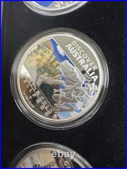 2012 Discover AUSTRALIA $1 SET 5 x 1oz. 999 PROOF Silver with Box & COA