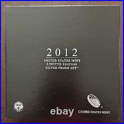 2012 Limited Edition Silver Proof Box Set 8 Coins with COA Some toning on coins