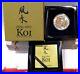 2012 Niue NZ $2 Feng Shui Koi 1oz Proof Silver Colorized Coin Decorative box COA