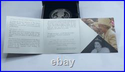 2012 Proof Silver Queen's Diamond Jubilee 5 pound Coin Queen Elizabeth Box & COA