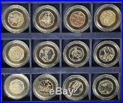 2012 ROYAL MINT LONDON OLYMPICS 26 SILVER PROOF FIFTY PENCE PIECE 50p SET BOXED