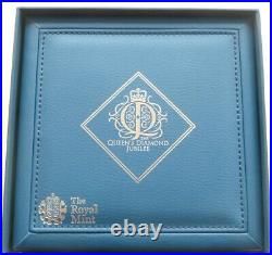2012 Royal Mint Diamond Jubilee £10 Ten Pound Silver Proof 5oz Coin Box Coa