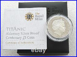 2012 Royal Mint Titanic 100th Anniv £5 Five Pound Silver Proof Coin Box Coa