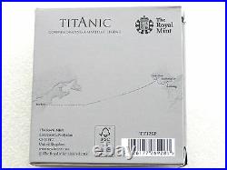 2012 Royal Mint Titanic 100th Anniv £5 Five Pound Silver Proof Coin Box Coa