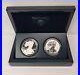 2012 SILVER EAGLE SAN FRANCISCO 2-COIN PROOF SET with BOX PROOF & REVERSE PROOF