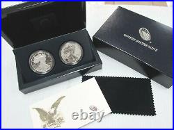 2012-S American Eagle San Francisco 2-Coin Silver Proof & Reverse Set + Box/COA