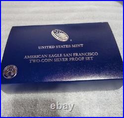 2012-S American Eagle San Francisco Two-Coin Silver Proof Set with Box & OGP