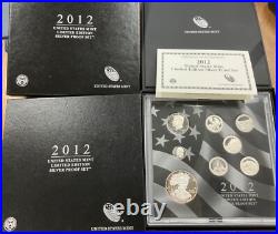 2012 S Limited Edition Silver Proof Set in Box with COA. 1st year