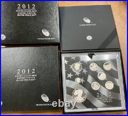 2012 S Limited Edition Silver Proof Set in Box with COA. 1st year