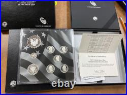 2012 S Limited Edition Silver Proof Set in Box with COA. 1st year