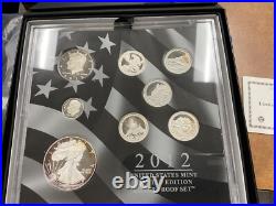 2012 S Limited Edition Silver Proof Set in Box with COA. 1st year