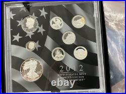 2012 S Limited Edition Silver Proof Set in Box with COA. 1st year