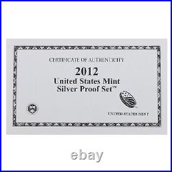 2012 S Proof Set Original Box & COA 14 Coins 90% Silver