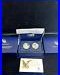 2012 S Two-Coin Silver Proof Set American Eagle San Francisco OGP withBox&COA