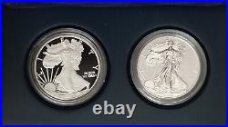 2012 S Two-Coin Silver Proof Set American Eagle San Francisco withBox & COA