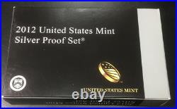 2012-S US Mint Silver Proof Set Complete 14 Coin Set with Box & COA KEY DATE
