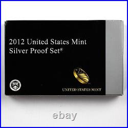2012 S United States 90% Silver Full Proof Set Original Government With Box /coa