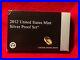 2012 S United States Mint Silver Proof Set in Original Box and COA