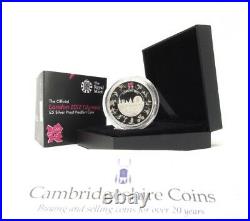 2012 Silver Proof Piedfort London 2012 £5 coin box coa Royal Mint