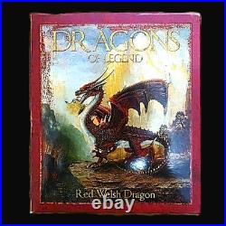 2012 Tuvalu $1 Dragons of Legend 1 oz 5-Coin Colorized Silver Proof Set withBox