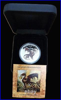 2012 Tuvalu $1 Dragons of Legend 1 oz 5-Coin Colorized Silver Proof Set withBox 2012 Tuvalu $1 Dragons of Legend 1 oz 5-Coin Colorized Silver Proof Set withBox