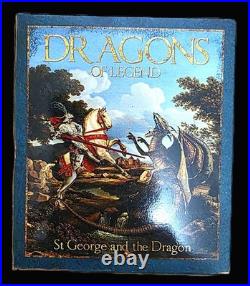 2012 Tuvalu $1 Dragons of Legend 1 oz 5-Coin Colorized Silver Proof Set withBox