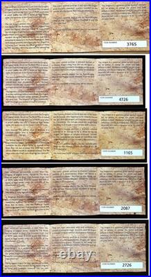 2012 Tuvalu $1 Dragons of Legend 1 oz 5-Coin Colorized Silver Proof Set withBox