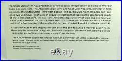 2012 US Mint American Eagle Proof Silver San Francisco Two-Coin Set Box & COA