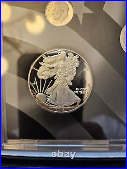 2012 US Mint Limited Edition Silver Proof Set 8 Coin With Box & COA