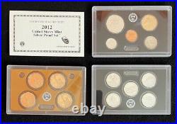 2012 US Mint Proof & 2012 US Mint Silver Proof Sets with Boxes & COAs