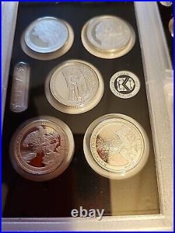 2012 US Mint SILVER PROOF SET. Complete 14-Coin Set With Box & COA