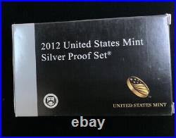 2012 United States Mint Complete Silver Proof Set 14 Coins, Box and COA
