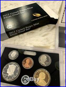 2012 United States Mint SILVER Proof Set 14 coins with Box and COA US